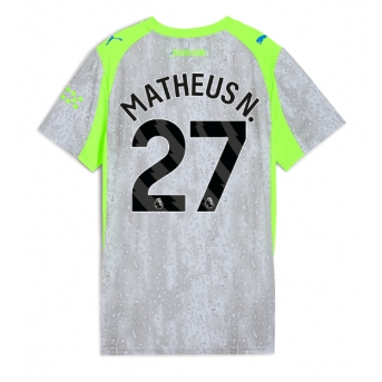 Billige Fotballdrakt Manchester City Matheus Nunes #27 Replika Tredjedrakt Dame 2025-26 Kortermet